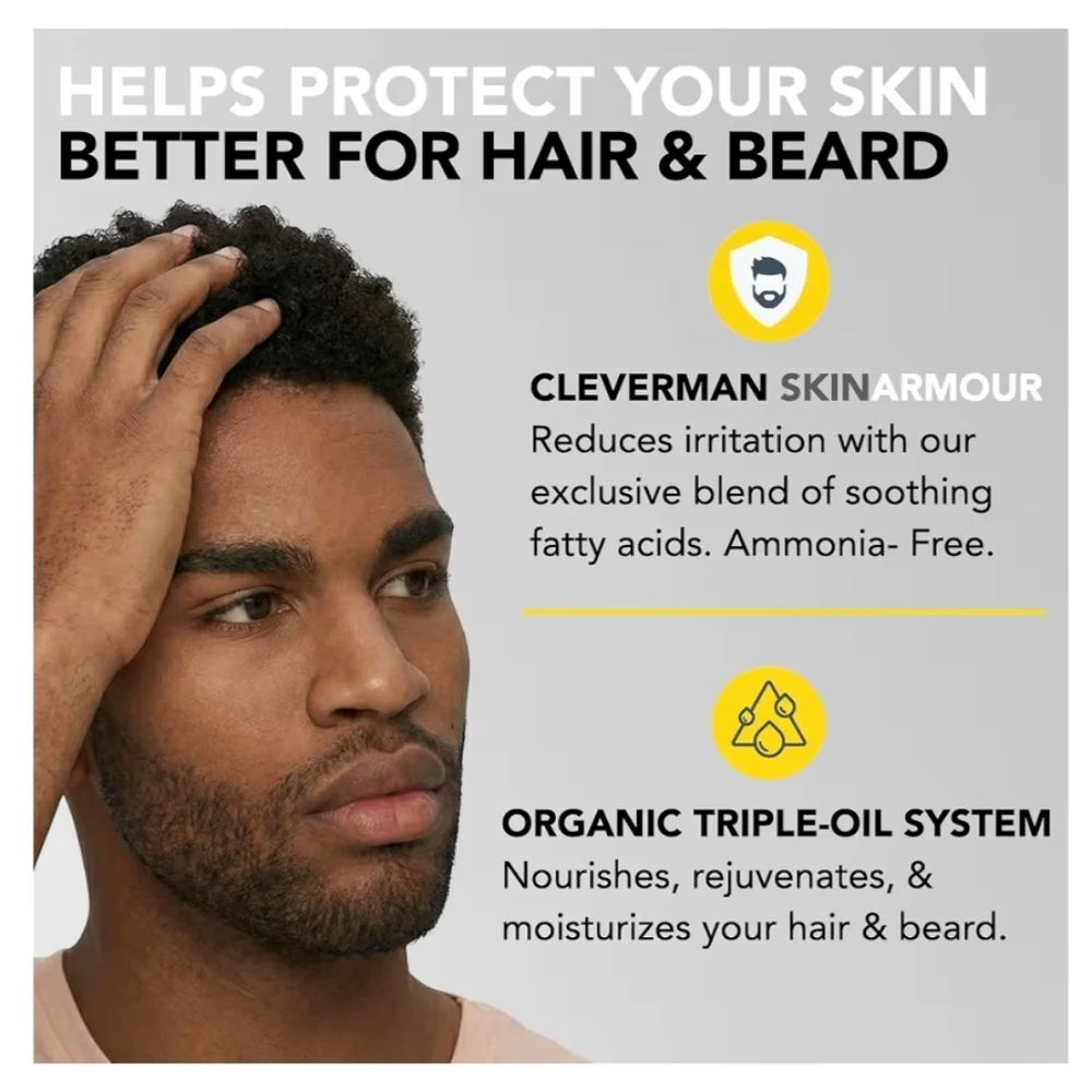 Dark Brown Beard & Hair Dye Kit